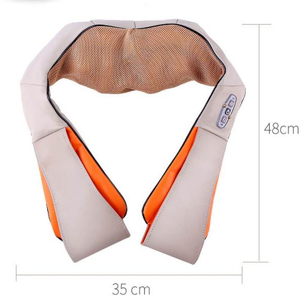 massageador para pescoço, costas, ombros e pernas. com calor, massagem de amassar profunda, e um design flexível leve - MASSAGER Imagem de massageador para pescoço, costas, ombros e pernas. com calor, massagem de amassar profunda, e um design flexível leve