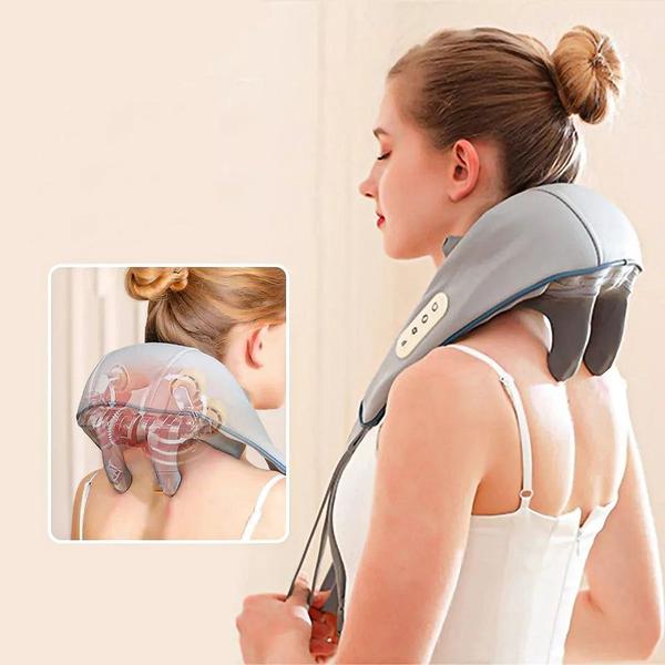 Massageador para Pescoço Recarregável 26w com Aquecimento - Hq Imagem de Massageador para Pescoço Recarregável 26w com Aquecimento