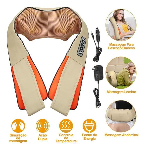 Imagem de  Massageador Pescoço Colete Shiatsu Neck Infravermelho Bivolt