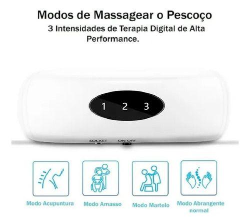 Imagem de Massageador Pescoço Fisioterapia  Vertebra Elétrico Luz