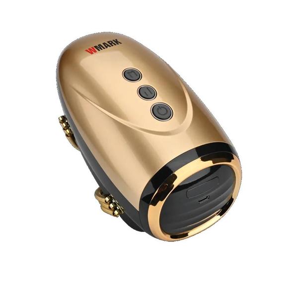 Imagem de Massageador Portatil Barbeiro SM001 Wmark Dourado