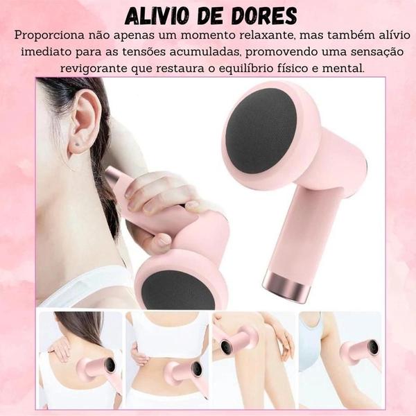 Imagem de massageador portátil Fisioterapia massagem muscular relaxante sem fio carregador tipo C