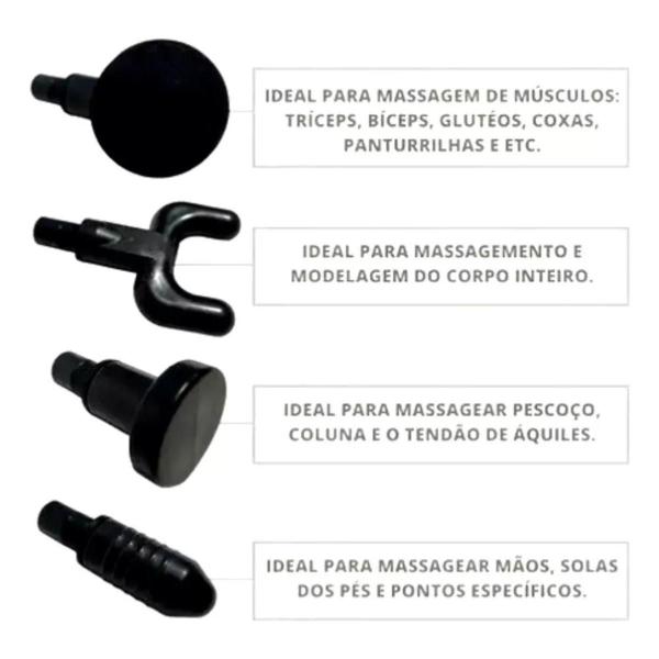 Imagem de Massageador Portátil Muscular Massagem Gun A Bateria