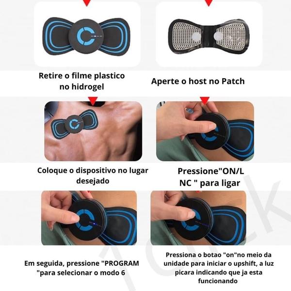 Imagem de Massageador Portátil Recarregável Dor Costas Pescoço Pernas