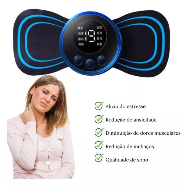 Imagem de Massageador Relaxante Muscular Portátil Elétrico Usb