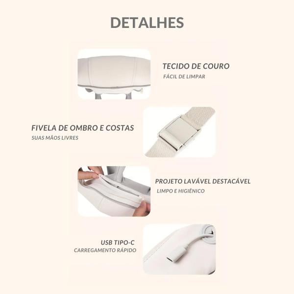 Imagem de Massageador Shiatsu com USB para Ombros e Lombar