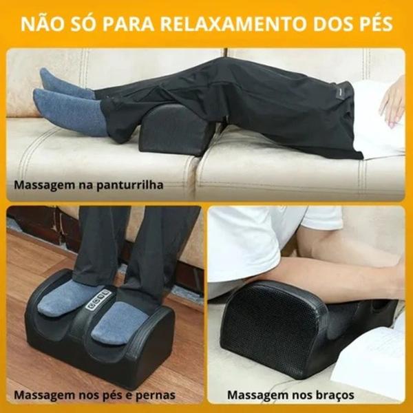 Massageador Shiatsu para Pés, Pernas e Panturrilhas com Conforto - JP UTILIDADES Imagem de Massageador Shiatsu para Pés, Pernas e Panturrilhas com Conforto