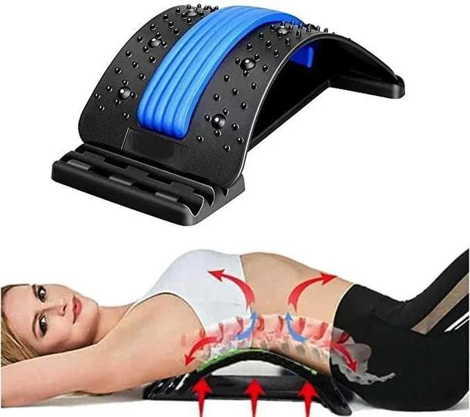 Imagem de Massageador terapêutico, equipamento de alongamento de costas para relaxamento e alívio da dor na coluna