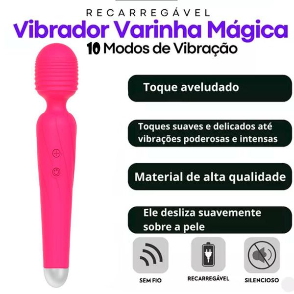 Imagem de Massageador Varinha Mágica Suave Aveludado E Relevos Massageadores