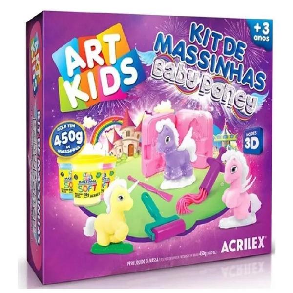 Imagem de Massinha Art Kids - Kit Massinhas de Modelar Baby Poney 3D - 7891153096247