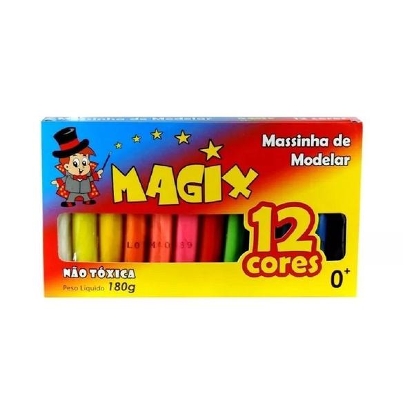 Imagem de Massinha de Modelar 12 cores 180 g Magix  12 unidades