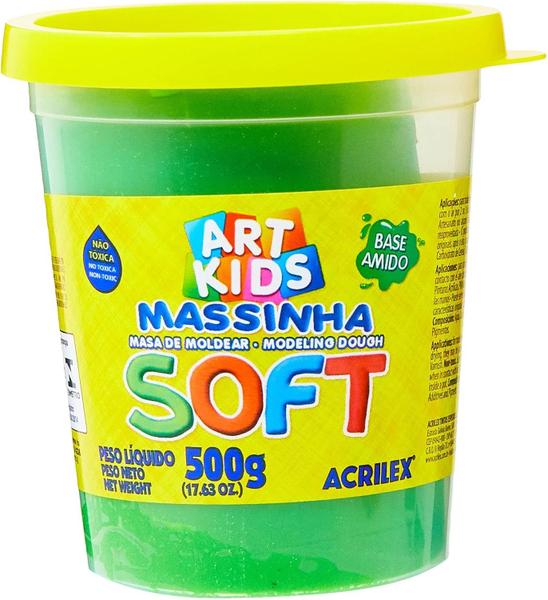 Imagem de Massinha De Modelar Acrilex Soft Massa Infantil Brinquedo - 500 gramas