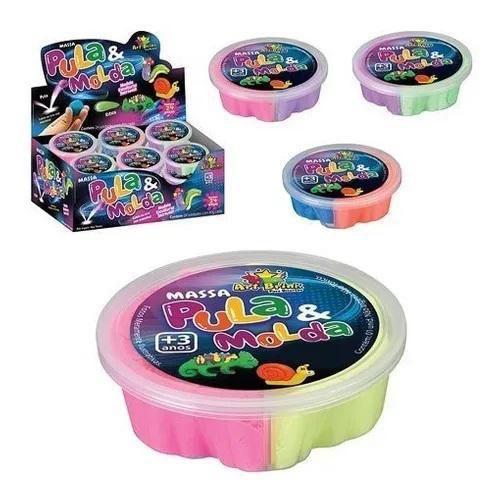 Massinha De Modelar Pula E Molda Criativa 20G Brincadeira - Art Brink Imagem de Massinha De Modelar Pula E Molda Criativa 20G Brincadeira
