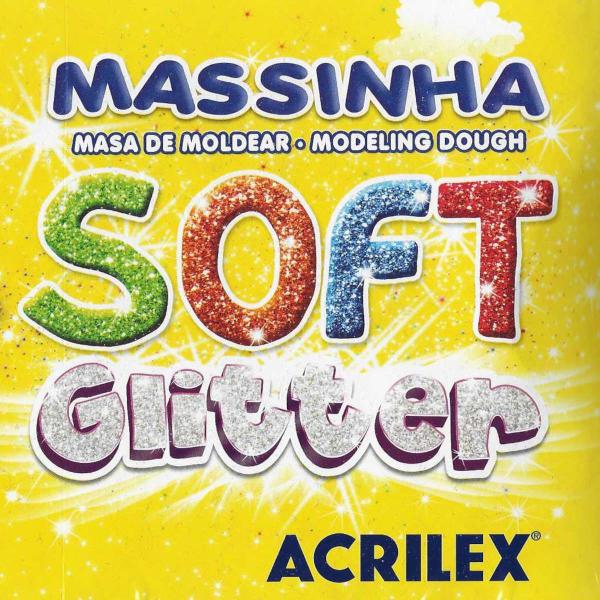 Massinha de Modelar Soft Glitter Art Kids 150g Imagem de Massinha de Modelar Soft Glitter Art Kids 150g
