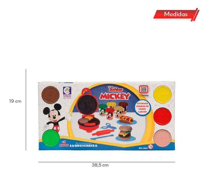 Imagem de Massinha Educativa Mickey Disney Sanduicheira