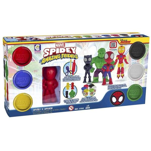 Imagem de Massinha Marvel Spidey Friends 2700 Cotiplás