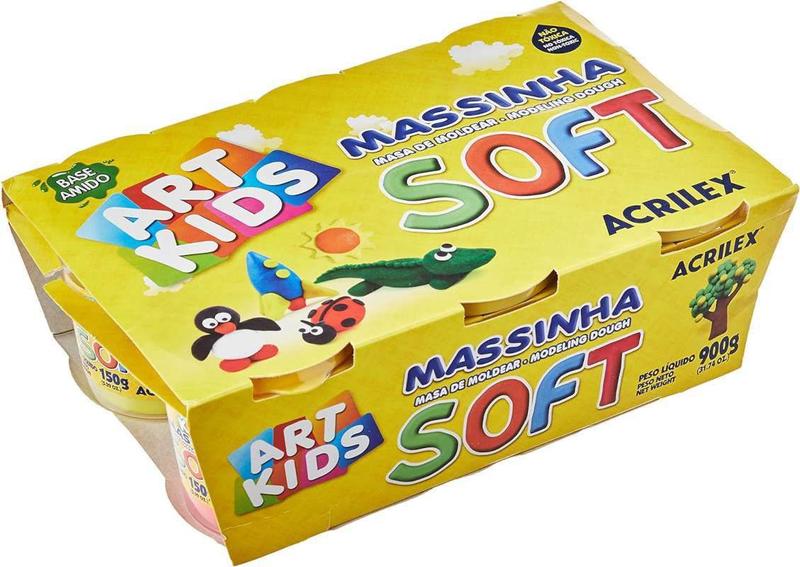 Imagem de Massinha Para Modelar Art Kids Soft 150g -  Vermelho