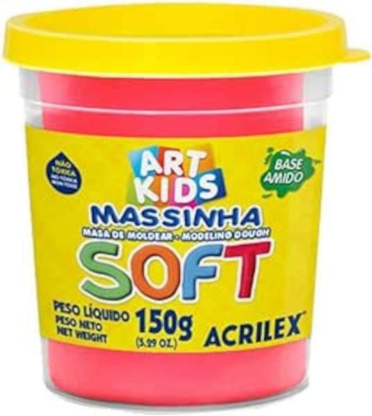Massinha Para Modelar Art Kids Soft 150g - Vermelho Imagem de Massinha Para Modelar Art Kids Soft 150g - Vermelho