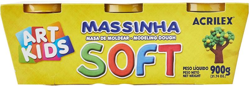 Massinha Para Modelar Art Kids Soft 150g - Vermelho Imagem de Massinha Para Modelar Art Kids Soft 150g - Vermelho
