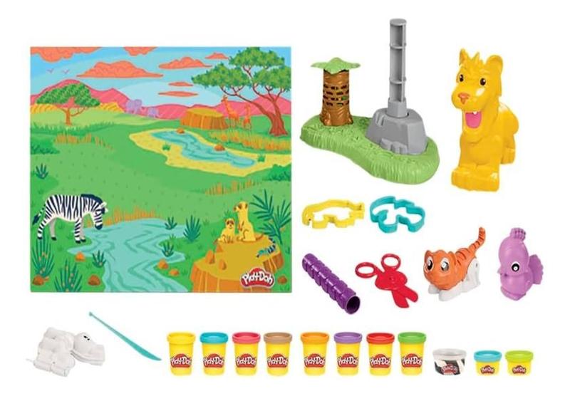 Imagem de Massinha Play Doh Amigos Coloridos Da Selva - Hasbro F7221