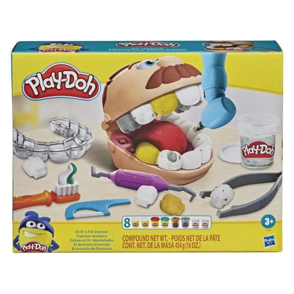 Imagem de Massinha Play-Doh Brincando De Dentista 8 Potes Hasbro F1259