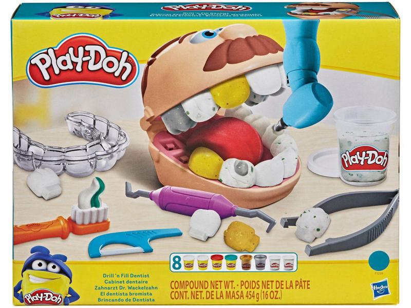 Imagem de Massinha Play-Doh Brincando de Dentista Hasbro - com Acessórios