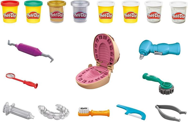 Imagem de Massinha Play Doh Brincando De Dentista Novo - Hasbro F1259