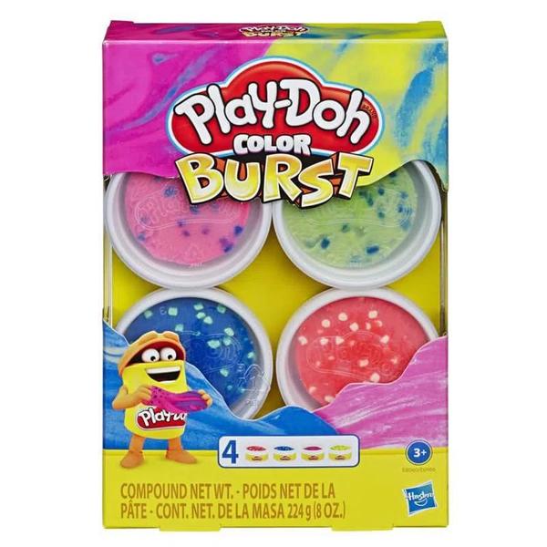 Imagem de Massinha Play-Doh Color Burst Rosa Hasbro - E6966