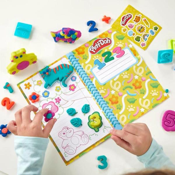 Imagem de Massinha Play-Doh Conjunto Brincar e Aprender - 5 Potes