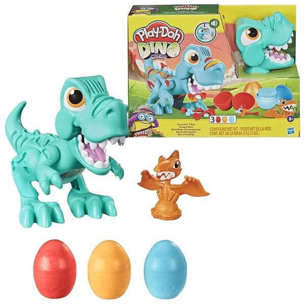 Imagem de Massinha Play Doh Dino Rex O Comilão Com Som E 3 Ovos Hasbro