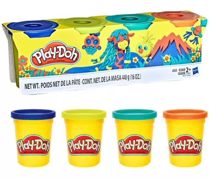 Imagem de Massinha Play Doh Kit Com 4 Potes Sortidos - Hasbro