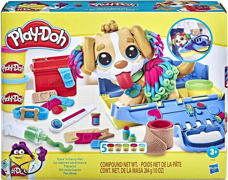 Imagem de Massinha Play Doh Kit Veterinário Pet Shop - Hasbro F3639