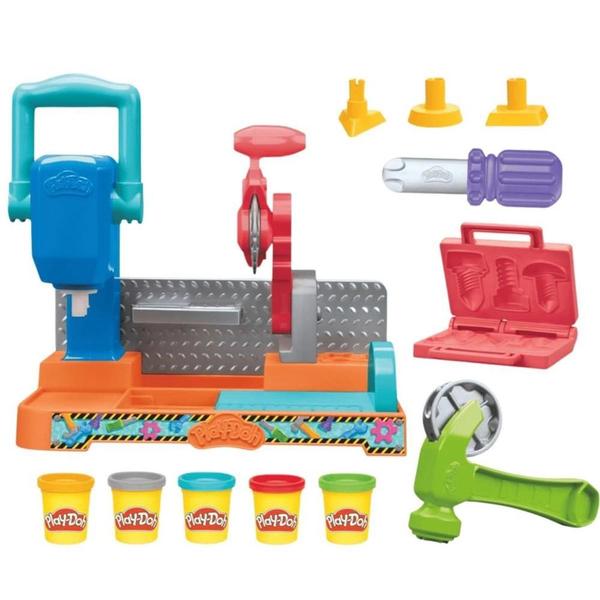 Massinha Play Doh Mesa De Ferramentas Com 5 Potes Hasbro Imagem de Massinha Play Doh Mesa De Ferramentas Com 5 Potes Hasbro