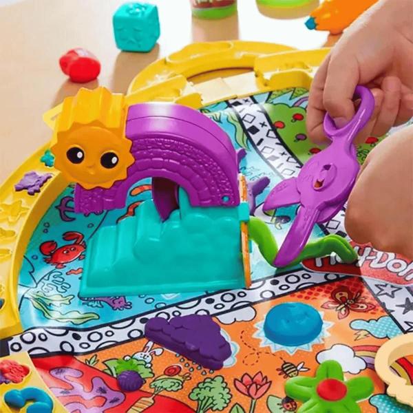 Imagem de Massinha Play Doh Tapete Para Viagem Com 4 Potes 3+ Hasbro