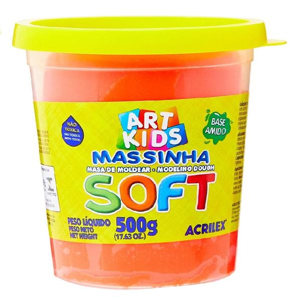 Imagem de Massinhas de Modelar Soft Pote Grande 500G Acrilex