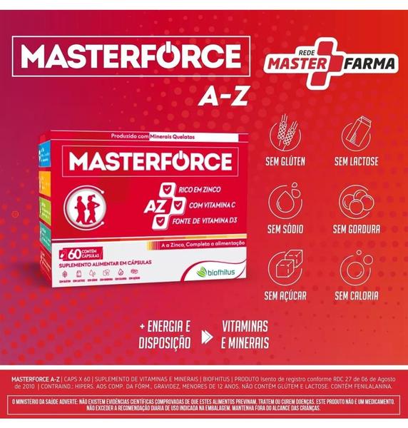 Imagem de Masterforce Pro A-Z 60 cápsulas