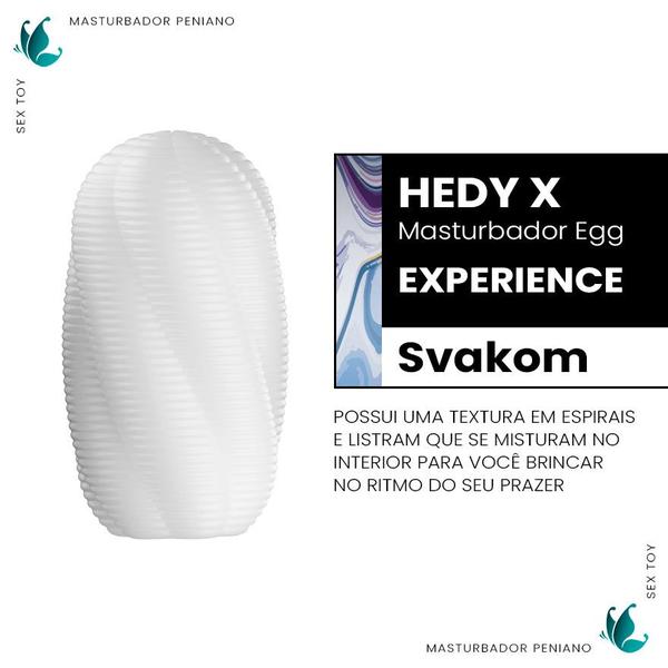 Imagem de Masturbador Egg Hedy X Experience Svakom