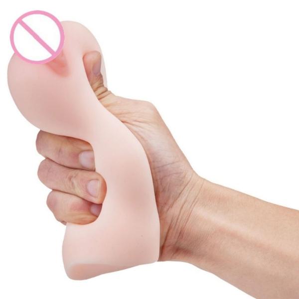 Imagem de Masturbador Masculino Em Formato de Vagina Com Textura Interna e Lábios Grandes Silicone