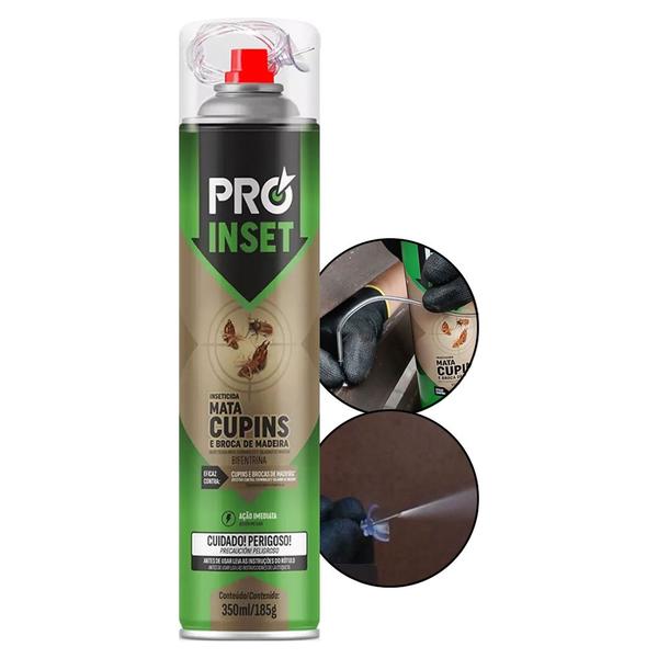 Imagem de Mata Cupim Pro Inset Rapido Mata Tudo Sem Cheiro Forte 350ml