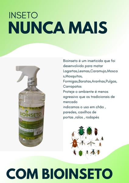 Imagem de Mata inseto inseticida sbp bioinseto biodegradável - kit 3l