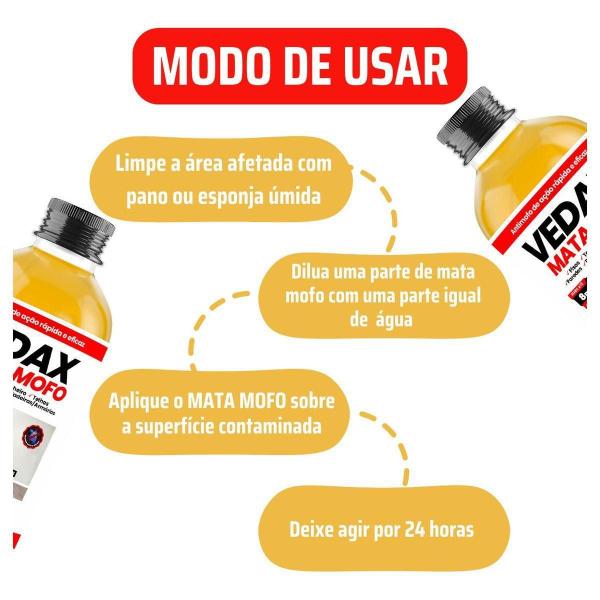 Imagem de Mata Mofo Vedax Não Volta Anti Mofo Parede Teto Piso 1Lt