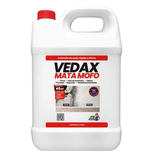 Mata Mofo Vedax Não Volta Anti Mofo Parede Teto Piso 5Lt Imagem de Mata Mofo Vedax Não Volta Anti Mofo Parede Teto Piso 5Lt