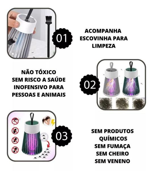 Imagem de Mata Mosquito Ecológico: Repelente Eletrônico LED UV Pernilongo