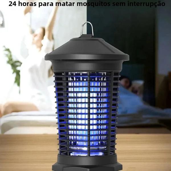 Imagem de Mata-Mosquitos Elétrico 20W à Prova d'Água - 4000V - Armadilha para Jardim