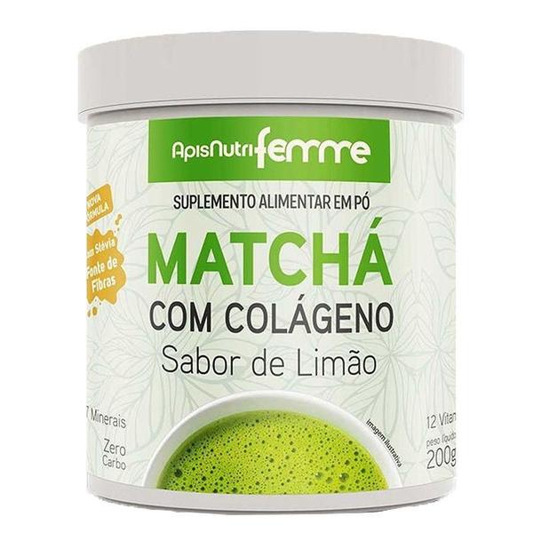 Imagem de Matchá Solúvel Apisnutri Sabor Limão 200G