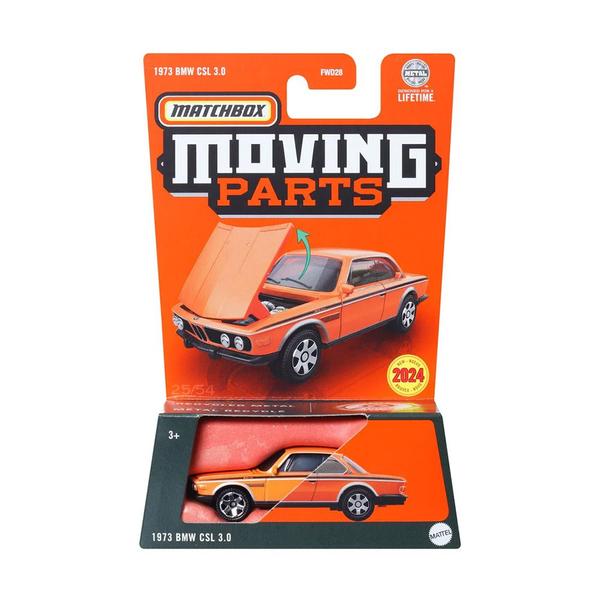 Matchbox 1973 BMW CSL 3.0 - Moving Parts - Mattel / Matchbox Imagem de Matchbox 1973 BMW CSL 3.0 - Moving Parts