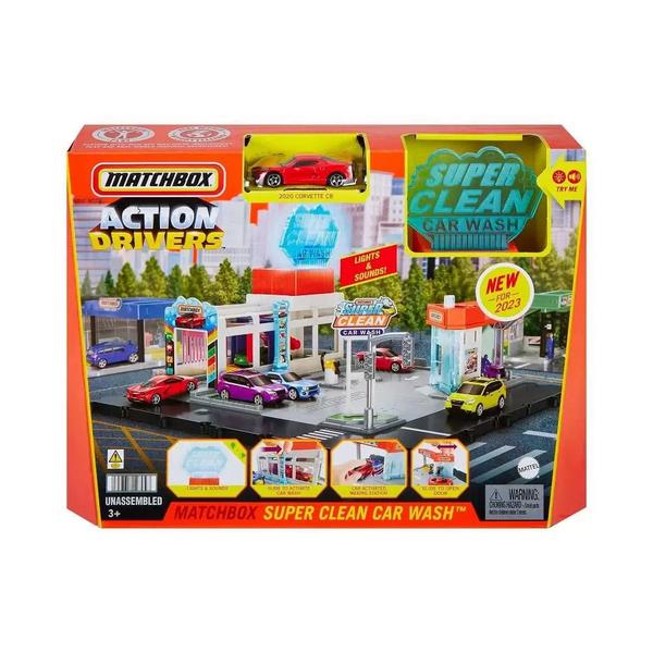 Matchbox Conjunto de Ação Lavagem de Carro - Mattel HNJ54