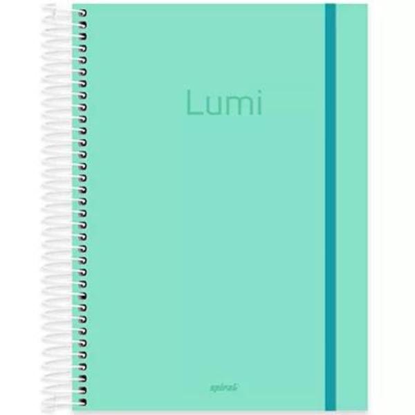 Imagem de Material Escolar Caderno Cores Neon 10Matérias/160Folhas/Kit