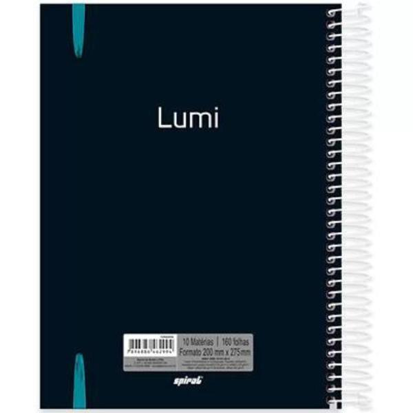 Imagem de Material Escolar Caderno Cores Neon 10Matérias/160Folhas/Kit