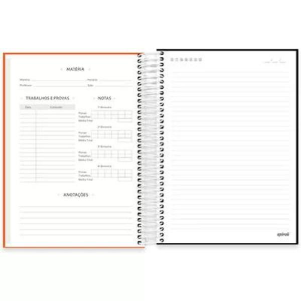 Imagem de Material Escolar Caderno Cores Neon 10Matérias/160Folhas/Kit